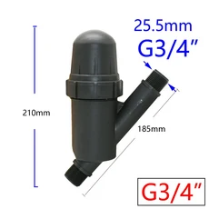 농업용여과기 관수자재 120 메쉬 스크린 필터 정원 드립 관개 시스템 농업 온실 살수 3/4 1 1.25 1.52, [09] 3I4 inch, 1개