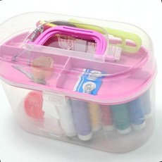 핑크 휴대용 재봉 세트 바느질 실 바늘 가정 여행 응급 수선 도구, 상세페이지 참조, 상세페이지 참조