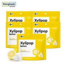 동국제약 핀란드산 자일리톨 캔디 자일리팝 레몬맛, 5개, 30g