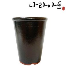 나라아트 옹기 절구통옹기화분(대) 옹기화분 화분 난화분 난, 1개