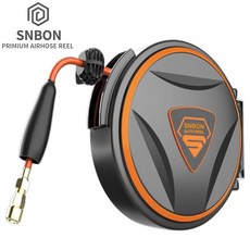 SNBON 고압 자동 에어호스 에어릴 벽걸이, 10M에어릴(외경12mm), 1개, 본품(배터리없음)