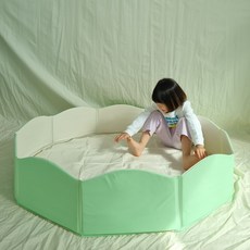 빌랑 플레이매트 대형 120cm - 유아 접이식 놀이매트 촉감놀이 아기볼풀장 안전가드