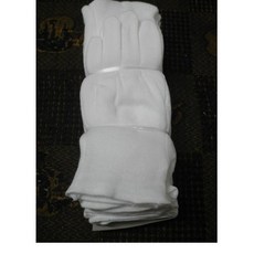 電子手套 作業手套 白手套 棉紗手套 12雙入 工作防護 附發票, 1個, M