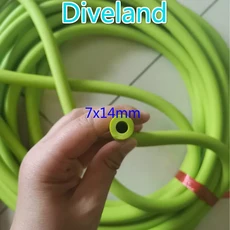 1m 스피어 낚시 고무 튜브 건 슬링 2.5x16mm, 08 7x14MM Green