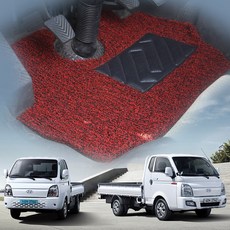 디카 코일 카매트 확장형 풀세트 포터2 포터 봉고3 봉고 전기차 4가지 색상 운전석 보조석 별도구매, 운전석만, 블랙