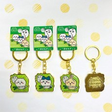 吉伊卡哇 埼玉限定 大蔥 深谷 金屬吊飾 鑰匙圈 小可愛 小八貓 小兔兔, 1個