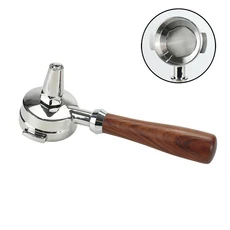 Expobar E61 차 용 58MM 커피 밑면 Portafilter 더블 스파우트 필터 바구니 바리 스타 도구 에스프레소 머, 12 58mm Tea Spout