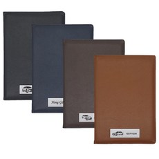 이니셜스 자동차 등록증 케이스 / 차량 로고 엠블럼 각인 차계부 보험증권 A5 바인더, New 포켓형_브라운, 1개