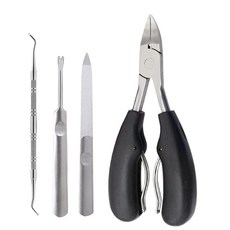 YINKE 손톱깎이 니퍼 세트 발의 내성 발톱 관리 함몰 손톱 단단한 손톱 굽은 손톱 두꺼운 손톱용 손톱깎이 미끄럼 방지 손발 겸용 다기능