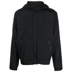 베르사체진쿠튀르 로고 테이프 후드 재킷