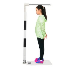 가정용 키재는기계 학교 어린이집 신체검사, 1개, 화이트+블랙 신장 자+강판 체중계 A, 기본 모델명/품번