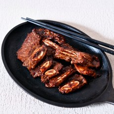 육류명인 진한육즙 제로슈가 구이용 양념LA갈비, 1개, 1kg