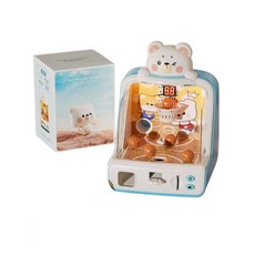 兒童投籃機 投籃玩具 兒童籃球玩具 桌遊 對戰玩具, 藍色熊, 1個, 藍色