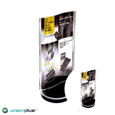 회전형 양면스탠드파티션꽂이 100x200mm MS01 광고판 디스플레이 A4안내판 홍보물보관 보드판