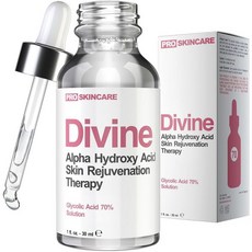 글리콜산 가정용 70% 전문 화학 필 흉터 콜라겐 부스트 주름 잔주름 강렬 알파 하이드록시산 스킨 페이스 마스크용 액체 각질 제, 1 Fl Oz (Pack of 1), 1개, 0.03l