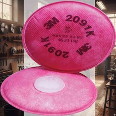 3M마스크필터 2091K 2EA 3M호환필터 3M방진필터 방진필터 미세먼지필터 3M보호구 보호구교체용