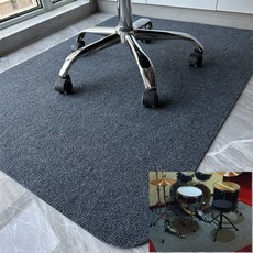 드럼매트 의자매트 체어매트 바닥 보호 장판긁힘방지 거실러그 카페트, 1개, 의자(드럼)매트