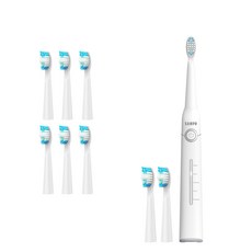 SAMPO聲寶 TB-Z2002L 音波震動牙刷，5種模式，附9刷頭, 白+刷頭, 1個