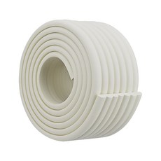 雪倫小舖 櫃子茶几防撞條 防撞泡棉邊條 200公分附雙面膠帶, 象牙白, 1個