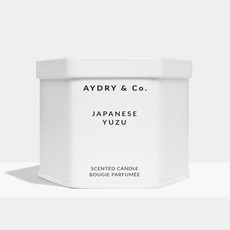AYDRY & Co. 日本柚子香氛蠟燭 212g 白色六角錫罐 美國製造, 1個, 現貨7.5oz✨日本柚子 Yuzu