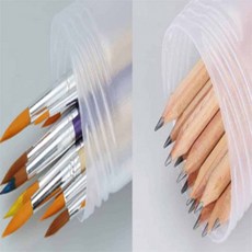 원형 붓통 수채화용품 원형통 플라스틱통 서예용붓통, 1개