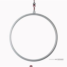 공중 후프 폴댄스 훌라후프 플라잉 요가 장비 에어리얼후프 링, 직경 90(단일귀)x25mm두께, 1개