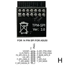 14 핀 LPC MSI 인터페이스 TPM2.0 모듈은 멀티 마더보드를 지원합니다 12/14/18/20핀, 01 CN
