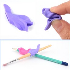 건shop디자인 돌고래모양 필기 손가락 보호대 펜그립 1P 학용품