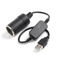 브로샵 33cm 시거잭 승압 케이블 5V to 12V 전압조절기