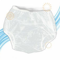 Haian 하이안 기저귀 커버 성인 풀온 플라스틱 팬티 PVC 3개입 XL 투명 JP