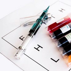 HS 真透明鋼筆式毛筆, 1個, 01-活塞式毛筆