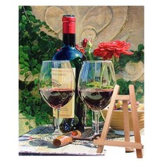 Living Duo DIY簡單名畫油畫繪製組 中型 40*50+中型畫架, A-037