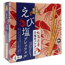 北海道鹽味蝦脆餅 4包入, 1盒, 180g