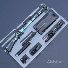 총기 다이캐스트 모형 합금 저격총 소총 24종 AK 에땁 그로자 스칼 브스스 스크스, 20cm/98K/위습, 1개