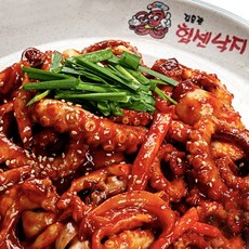 [힘센낙지] 매콤달콤 양념 낙지볶음 밀키트세트 2인분(250g) 간편조리 매운 덮밥 야식, 1개, 200