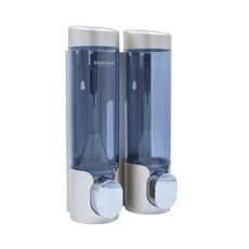 샴푸통 무타공 디스펜서 욕실 벽걸이 주방 고급 호텔 바디워시 물비누 320ml, 프리미엄 카리스 골드, 2개