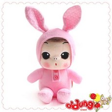 뚱(ddung) 동물 봉제인형-토끼(18cm), 본상품, 1개