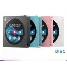 피오 FiiO 공식 SNOWSKY DISC 휴대용 블루투스 플레이어 MP3 2026, 핑크