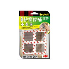 3M SCOTCH 紗窗修補膠帶，快速修復紗窗破洞，透明隱形，簡單易用, 1個