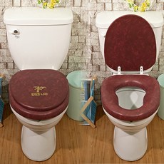 변기커버 시트 충무산업 푹신한 커버 특대형 G1형, 참숯나라 변기커버 와인