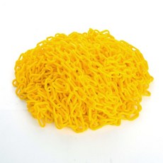 오스틴포유 가드라인 플라스틱 체인 25m 옐로우 안전체인