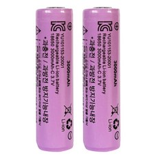 모이스 KC인증 리튬이온 배터리 3000mAh 보호회로 충전지 과전압방지 충전식 건전지, 2개, 1개입