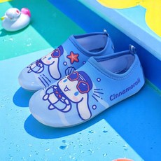 산리오 시나모롤 아동 워터 슈즈 물놀이 해변 아쿠아 신발 캐릭터 어린이 아이 미끄럼 방지 블루