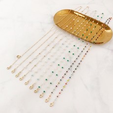 비즈 마스크 스트랩 진주 마스크 스트랩 안경줄 정품 로고 반달상자 포함