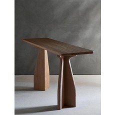 테이블 수납 복고풍 현관 장식장 복도 북유럽 철제 앤틱 파인 월넛 120 x 40x75cm 조립 필요, 파인 블랙 100 x 35x75cm