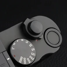 Haoge 카메라 셔터 릴리즈 버튼 Leica Q3Q3-43D-Lux 8M9M10M11M11-P 240m262 용 오목 표면 빨간색, 02 Convex Black, 01 China Mainland