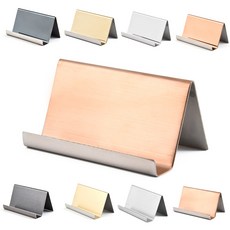 더블리스 메탈 명함 꽂이 거치대, 무광로즈골드, 1개