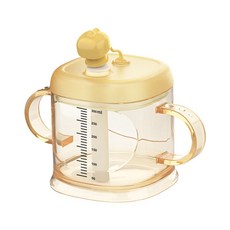 JoyBaby學飲杯 PPSU耐高溫牛奶杯 300ml學習杯 寶寶水杯 吸管杯, 納米銀, 1個, 300ml