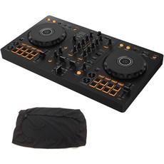 Pioneer DJ 컨트롤러 DDJ-FLX4 + 더스트 커버 세트 (rekordbox/Serato Lite 호환) [DDJ-400 후속 모델]