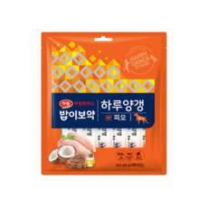 밥이보약 도그 하루양갱 간식 피모 28p, 224g, 4개